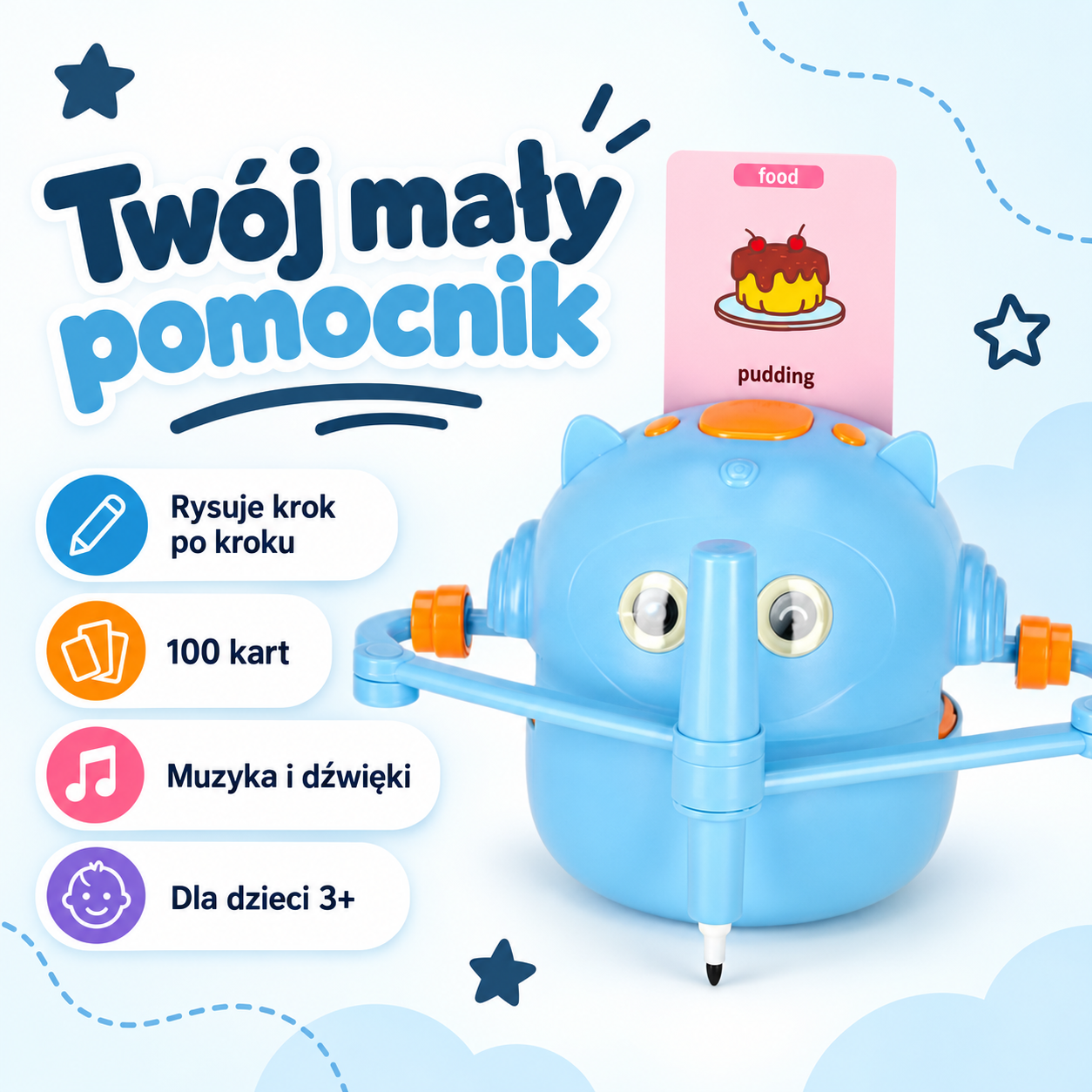Robot Kolio™ - Interaktywny Robot do nauki rysowania